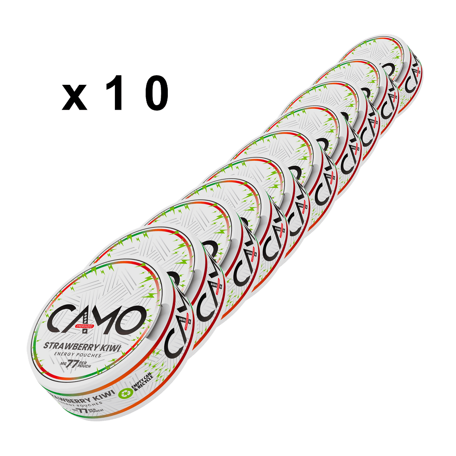CAMO - Strawberry Kiwi 77mg - 10 Pack Carton