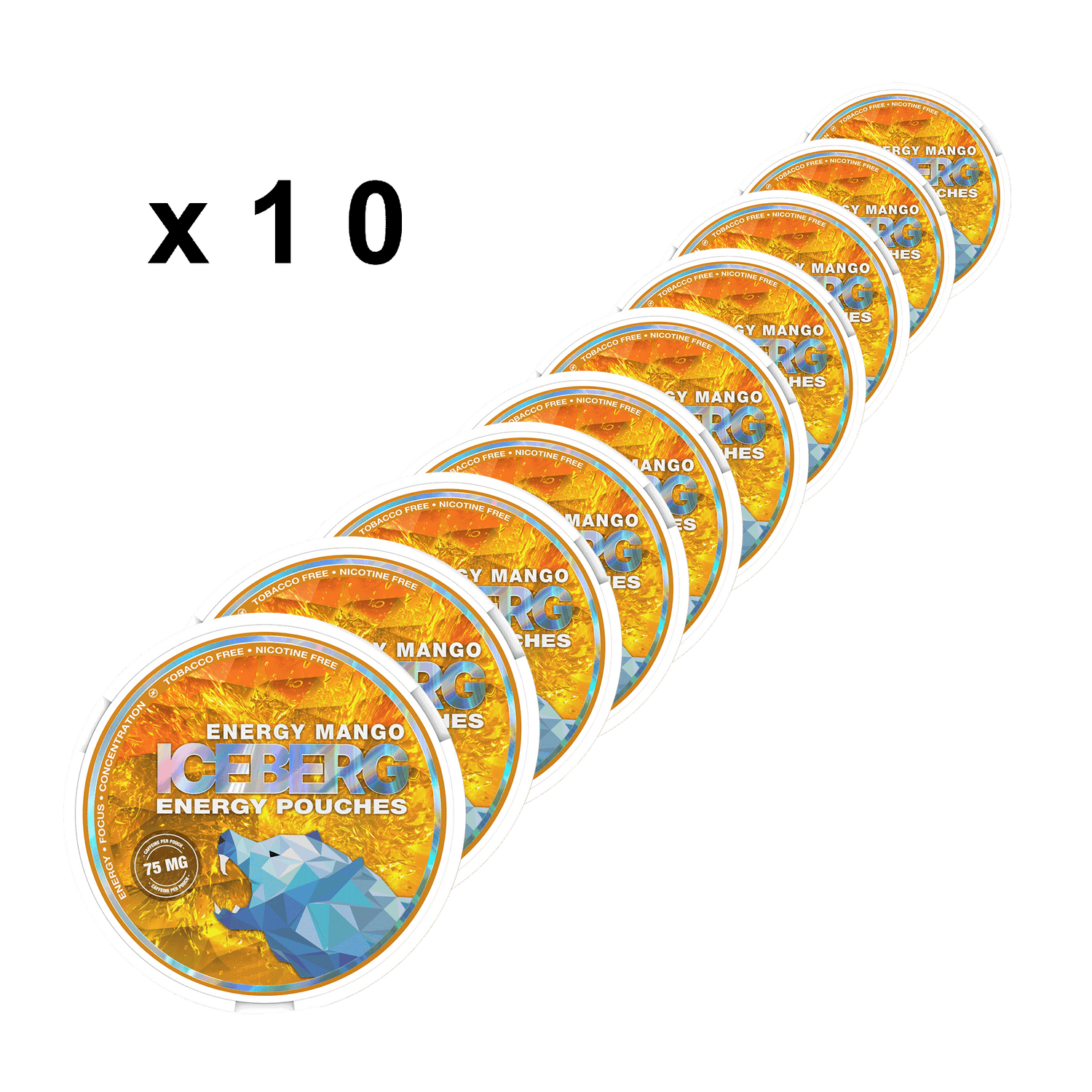 ICEBERG - Energy Mango 75mg - 10 Pack Carton