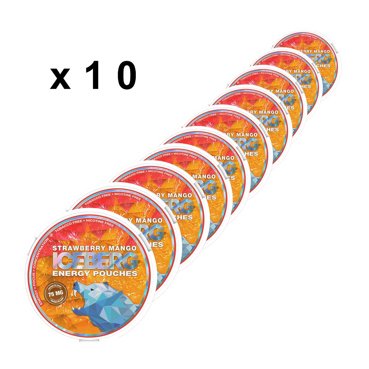 ICEBERG - Strawberry Mango 75mg - 10 Pack Carton