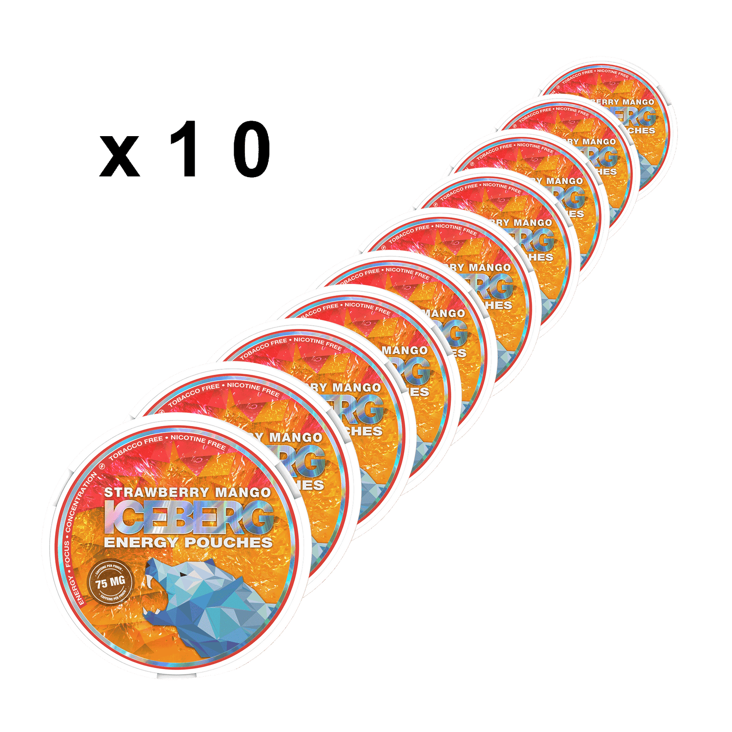 ICEBERG - Strawberry Mango 75mg - 10 Pack Carton