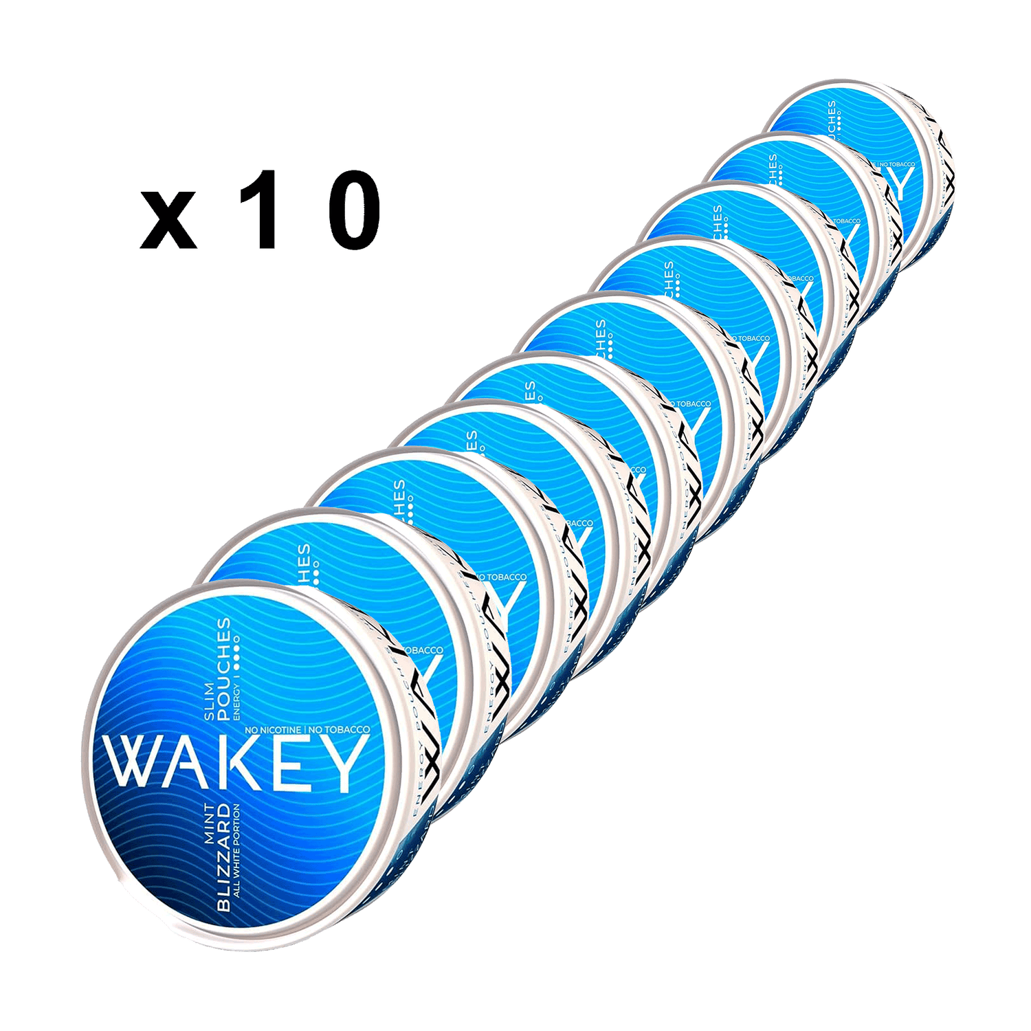 WAKEY - Blizzard Mint 100mg - 10 Pack Carton