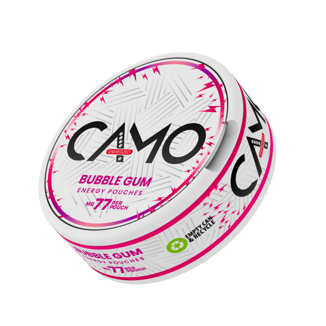 CAMO - Bubblegum flavoured Caffeine Pouches - 77mg