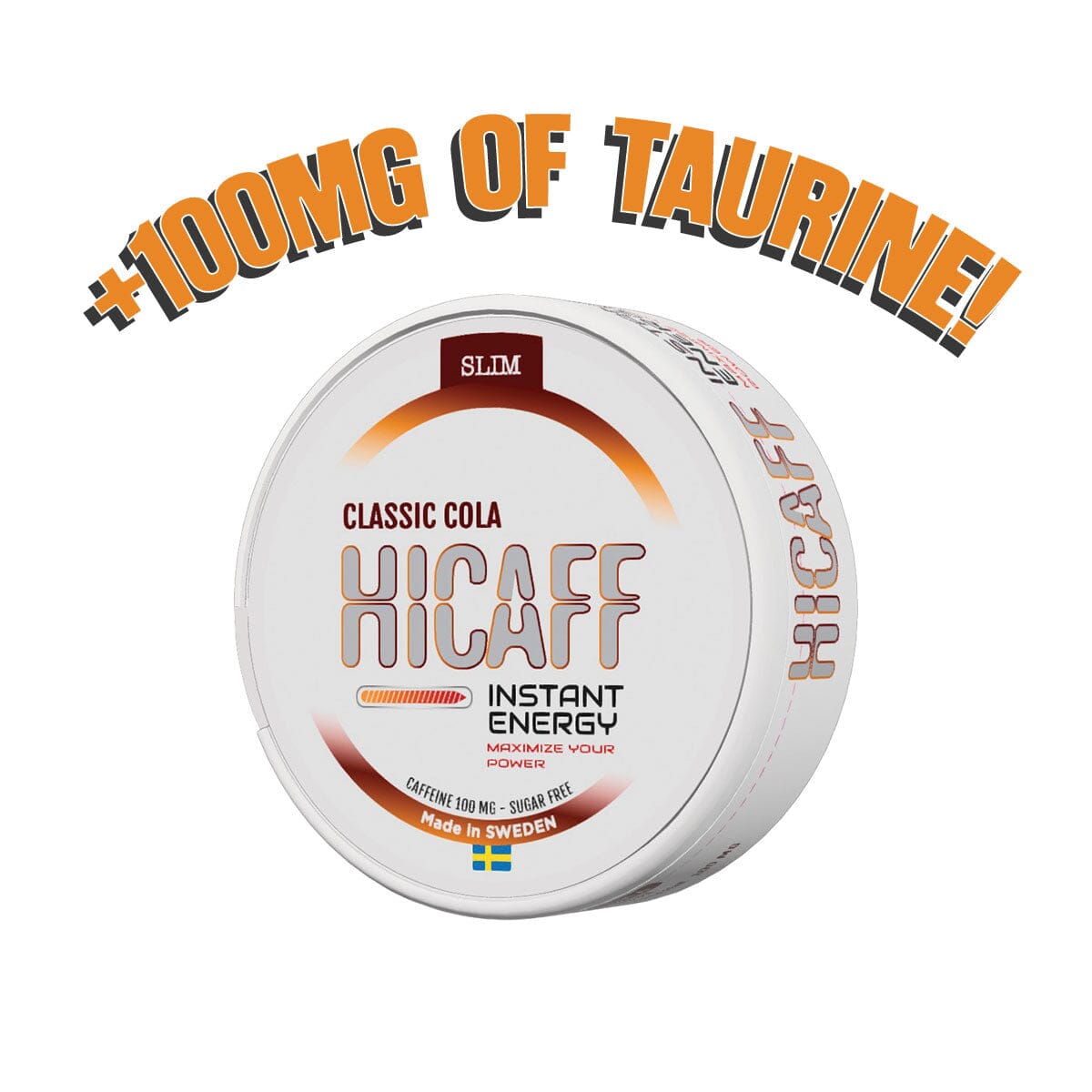 HICAFF - Classic Cola flavoured Caffeine & Taurine Pouches - 100mg - Vapoureyes