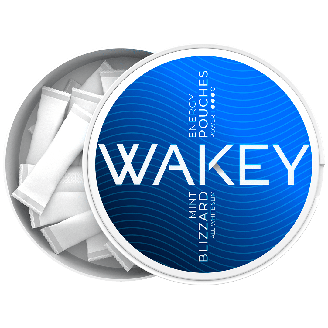 WAKEY - Blizzard Mint flavoured Caffeine Pouches - 50mg - 100mg