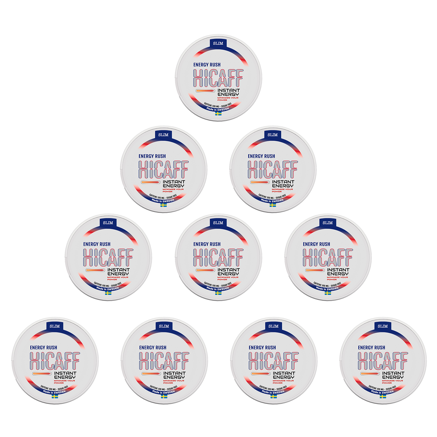HICAFF - Energy Rush 100mg - 10 pack carton