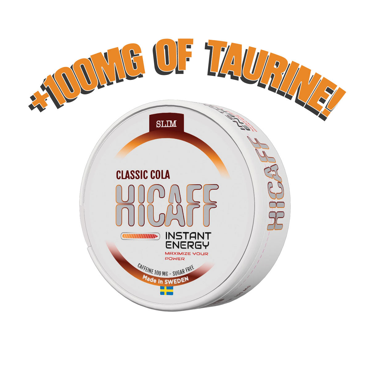 HICAFF - Classic Cola flavoured Caffeine & Taurine Pouches - 100mg