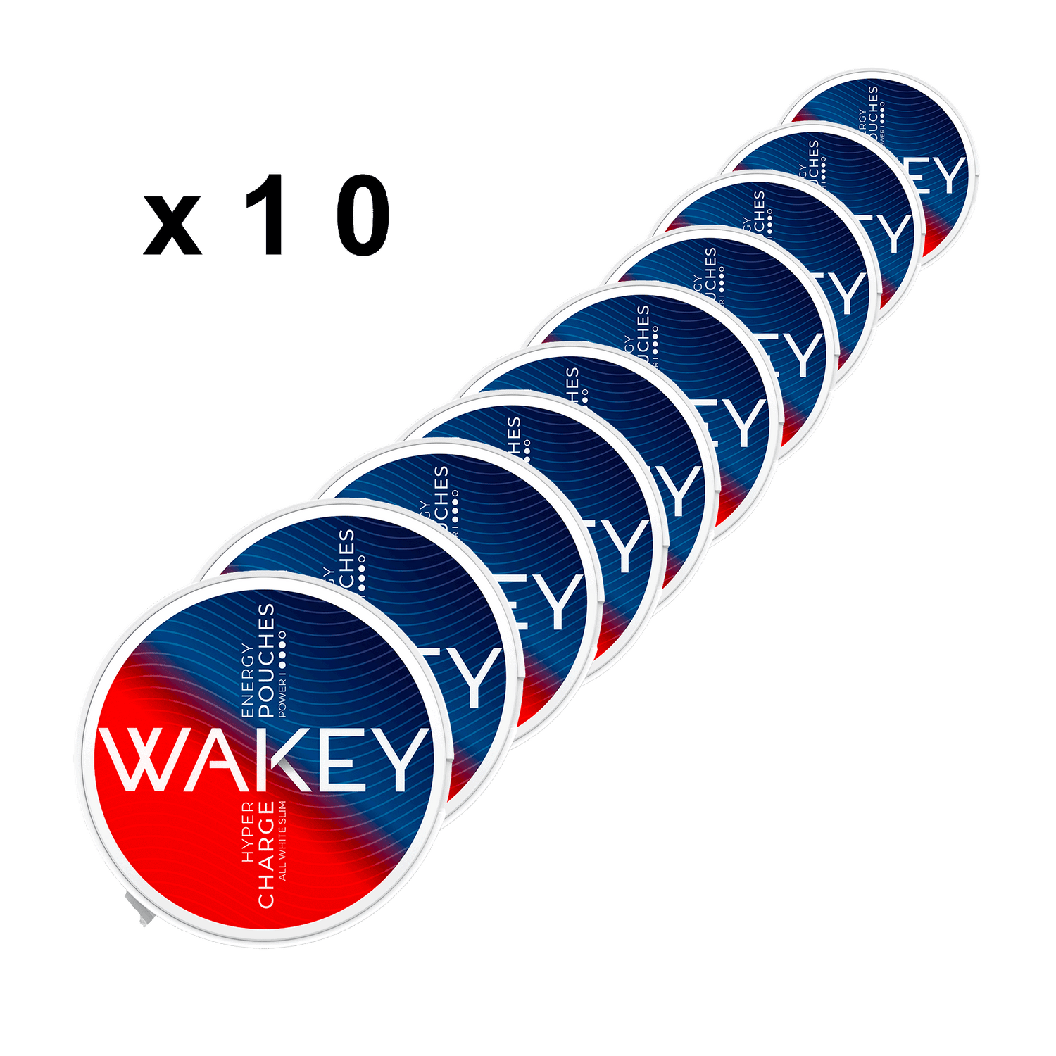 WAKEY - Hyper Charge 50mg - 10 Pack Carton